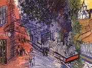 Train en gare Dufy Raoul